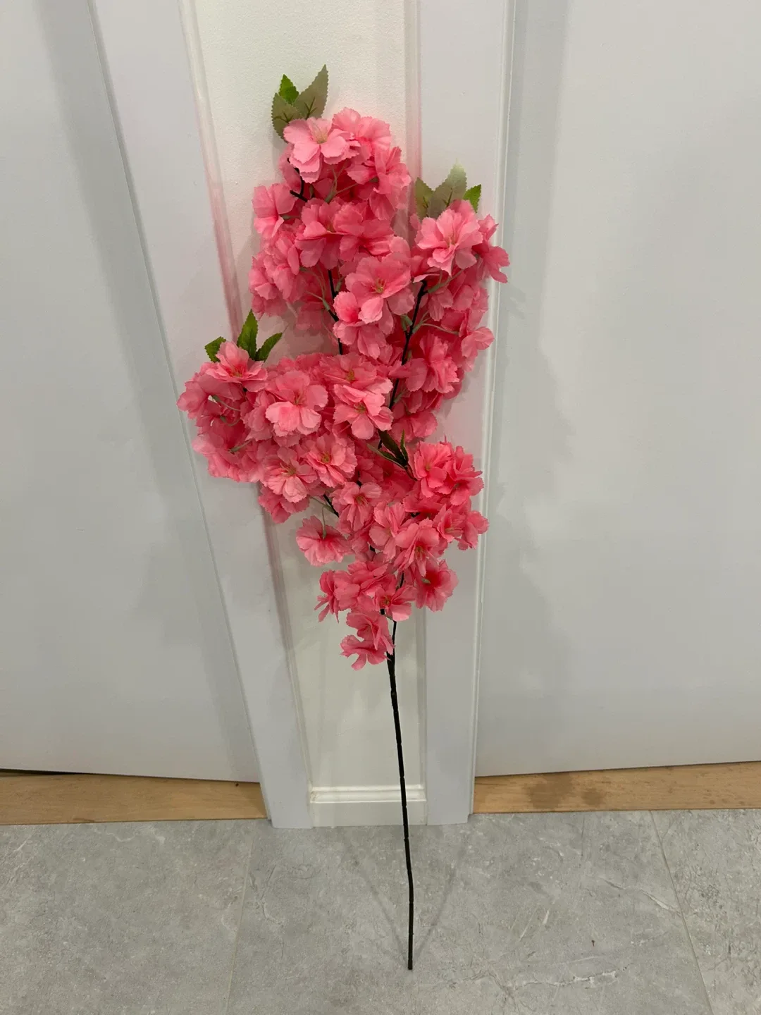 Pink Artificial Cherry Blossom Branch image indicator(2)