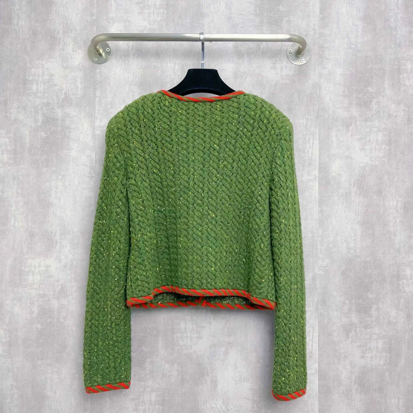 Authentic Gucci Cardigan, Green, Size S image indicator(3)