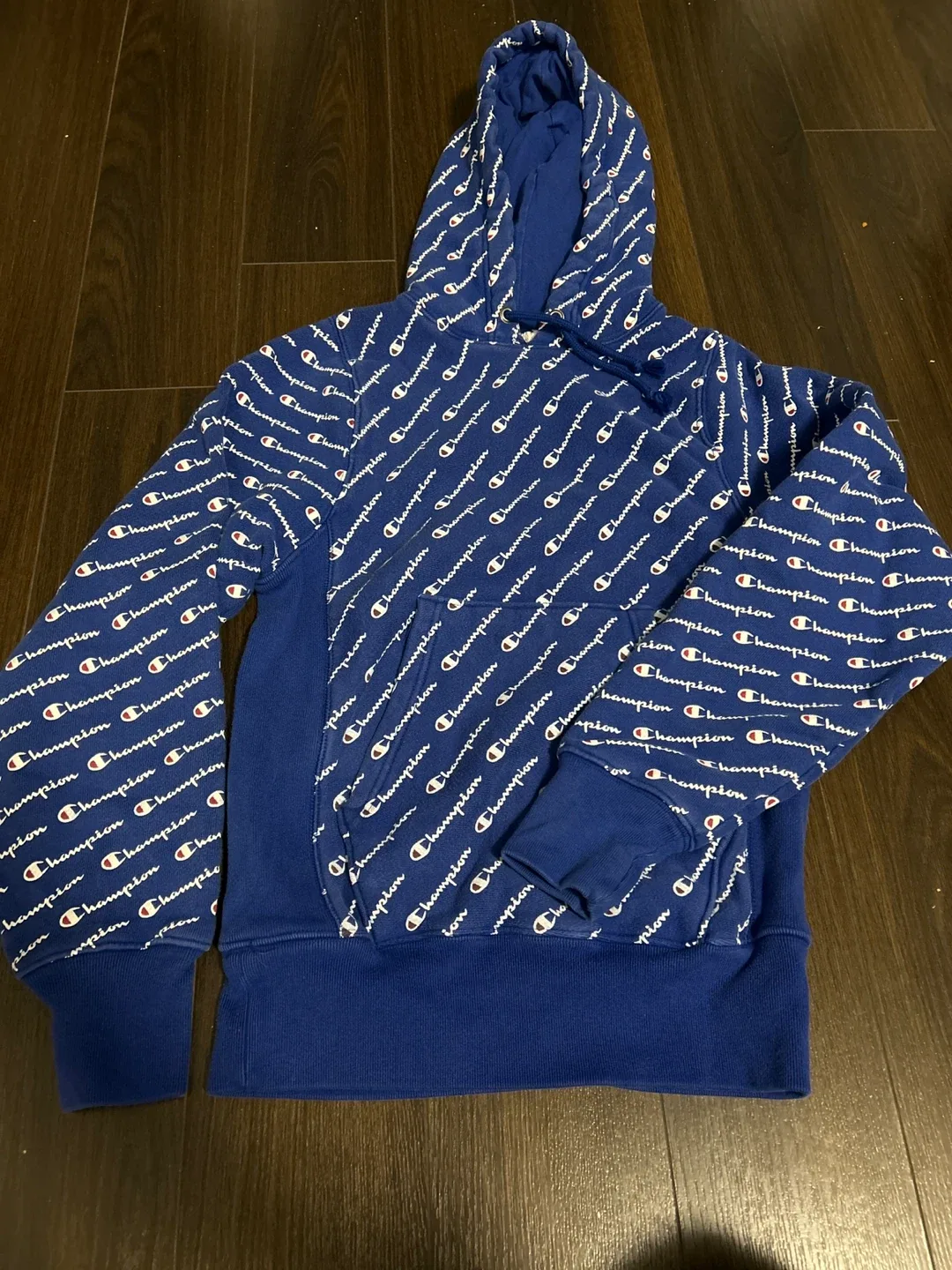 Champion All Over Print Hoodie - Blue