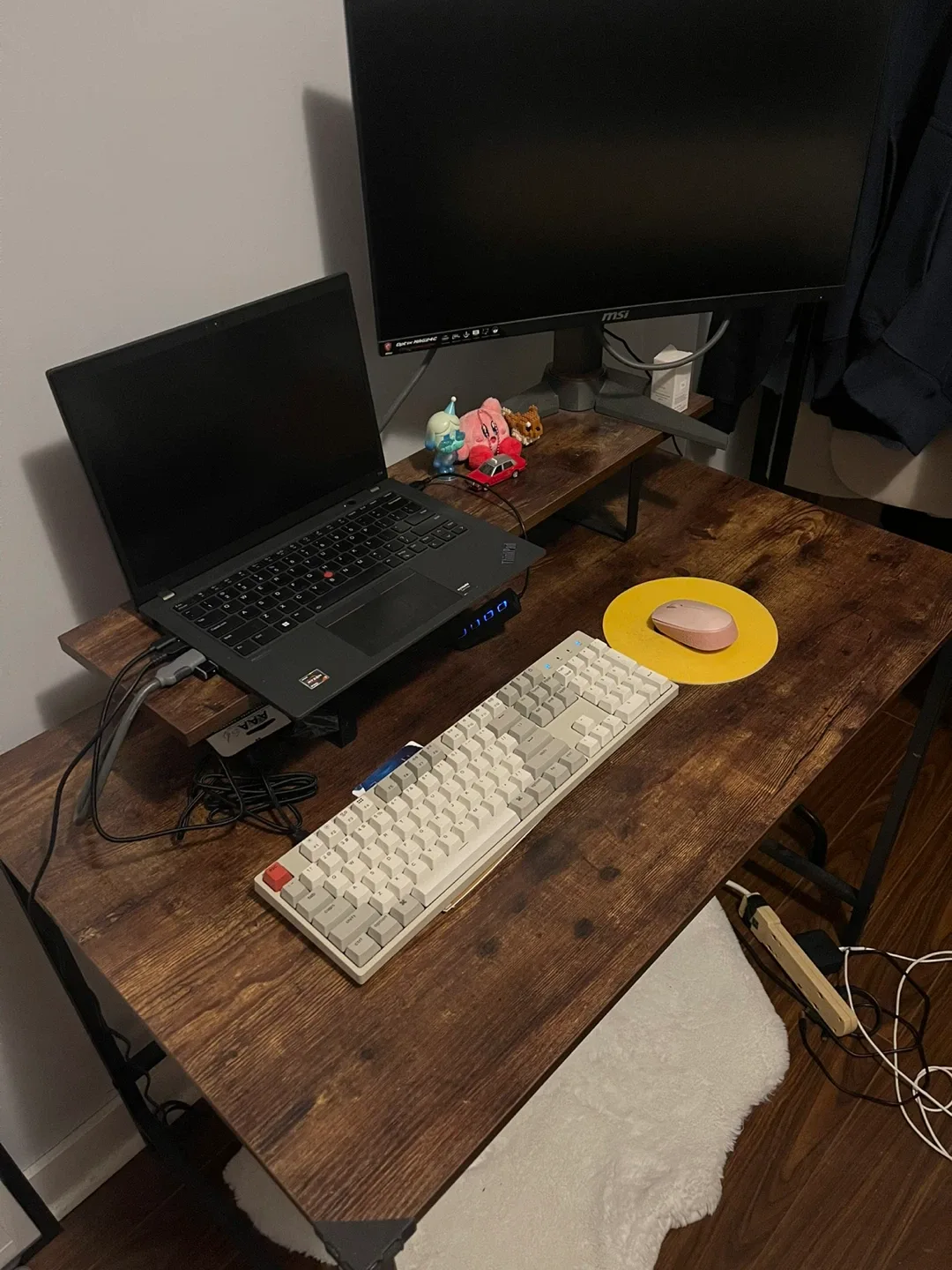 Rustic Brown Computer Desk image indicator(2)