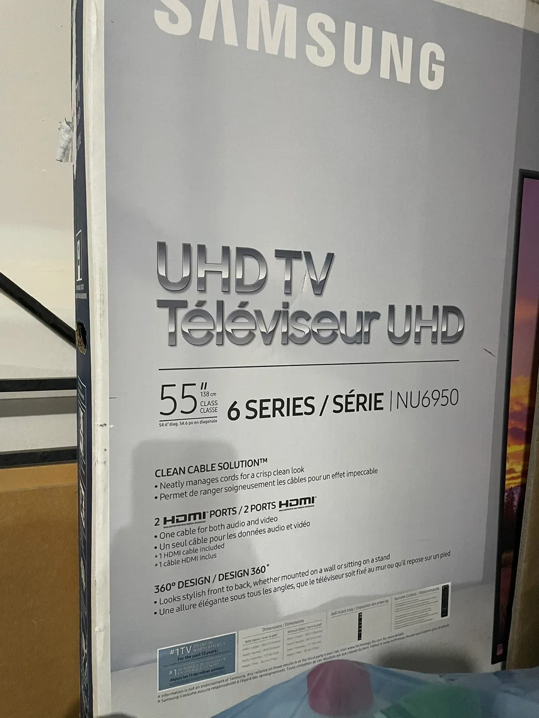 Samsung 55" UHD TV NU6950 - 6 Series
