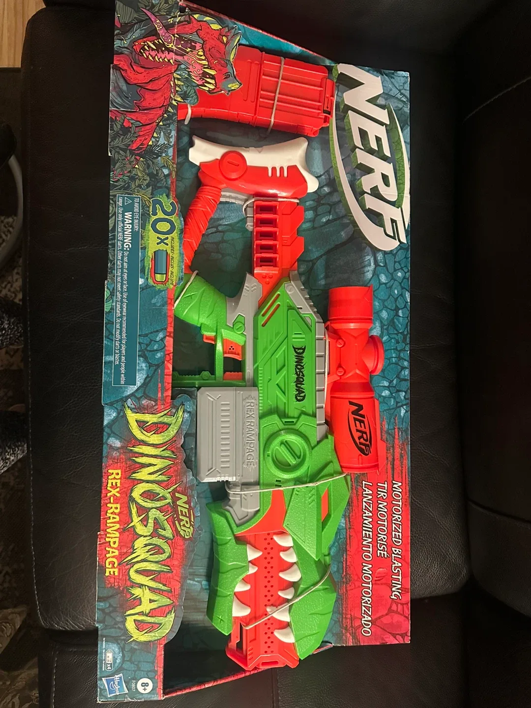 Nerf DinoSquad Rex-Rampage Motorized Dart Blaster - New