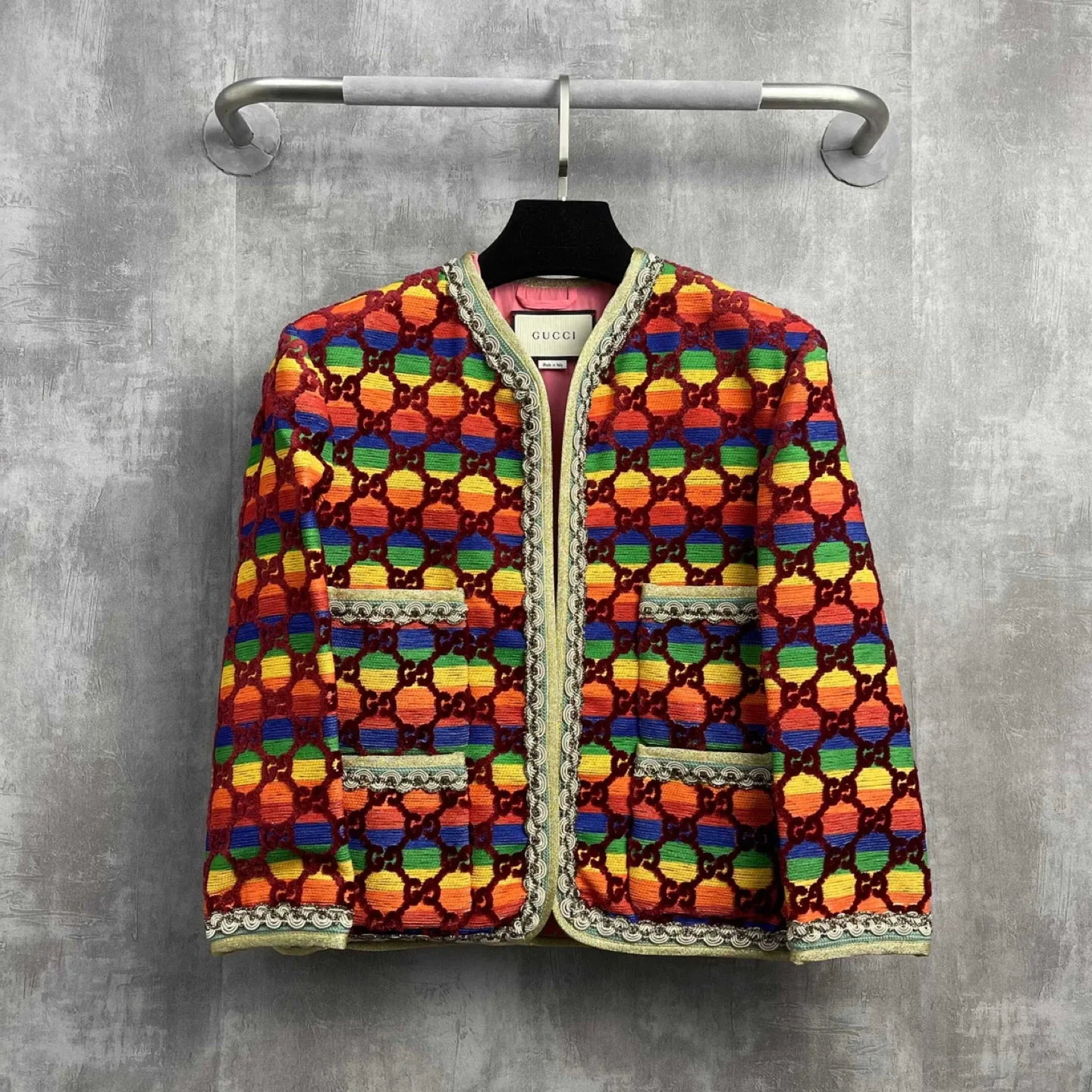 Gucci Rainbow Pattern Jacket
