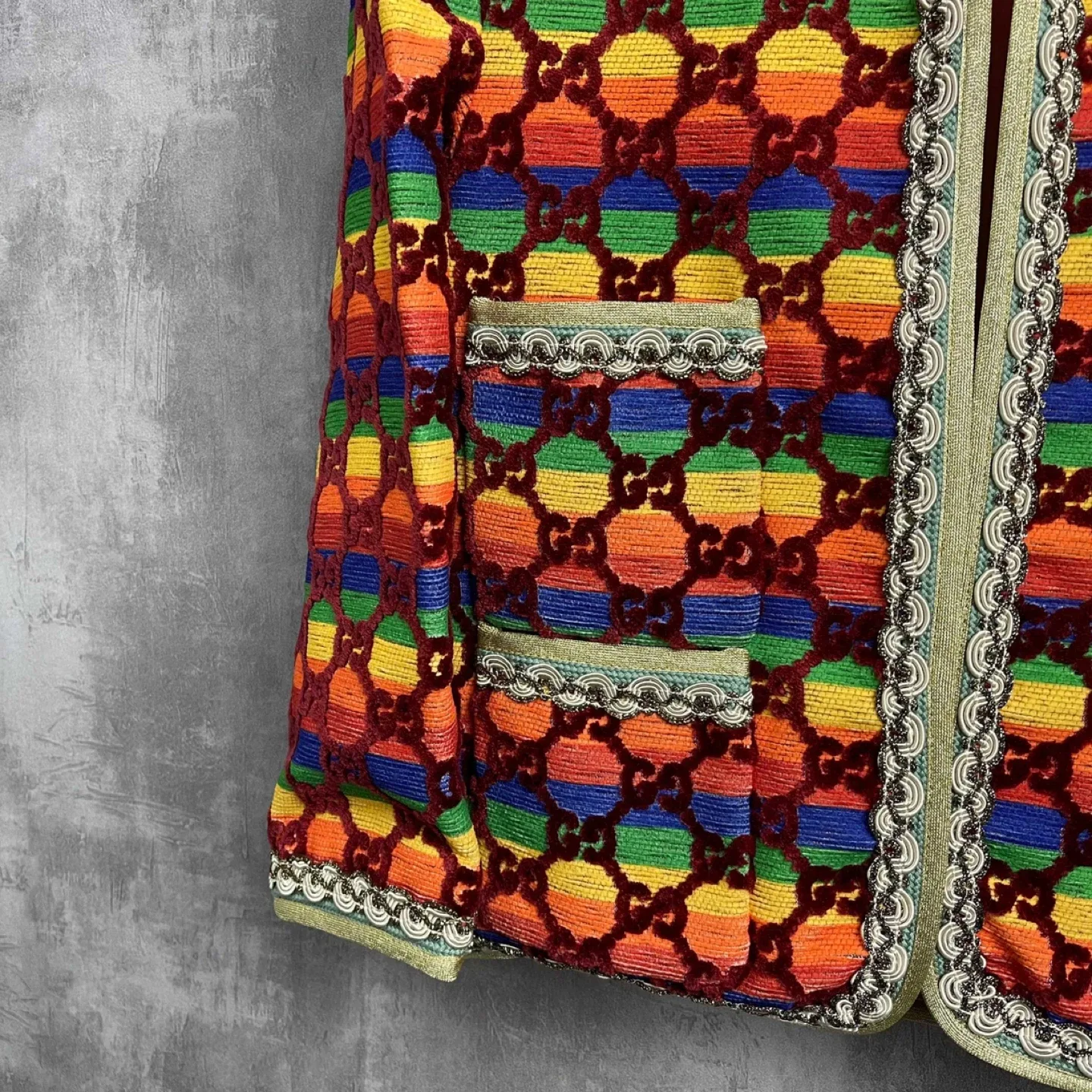 Gucci Rainbow Pattern Jacket image indicator(2)