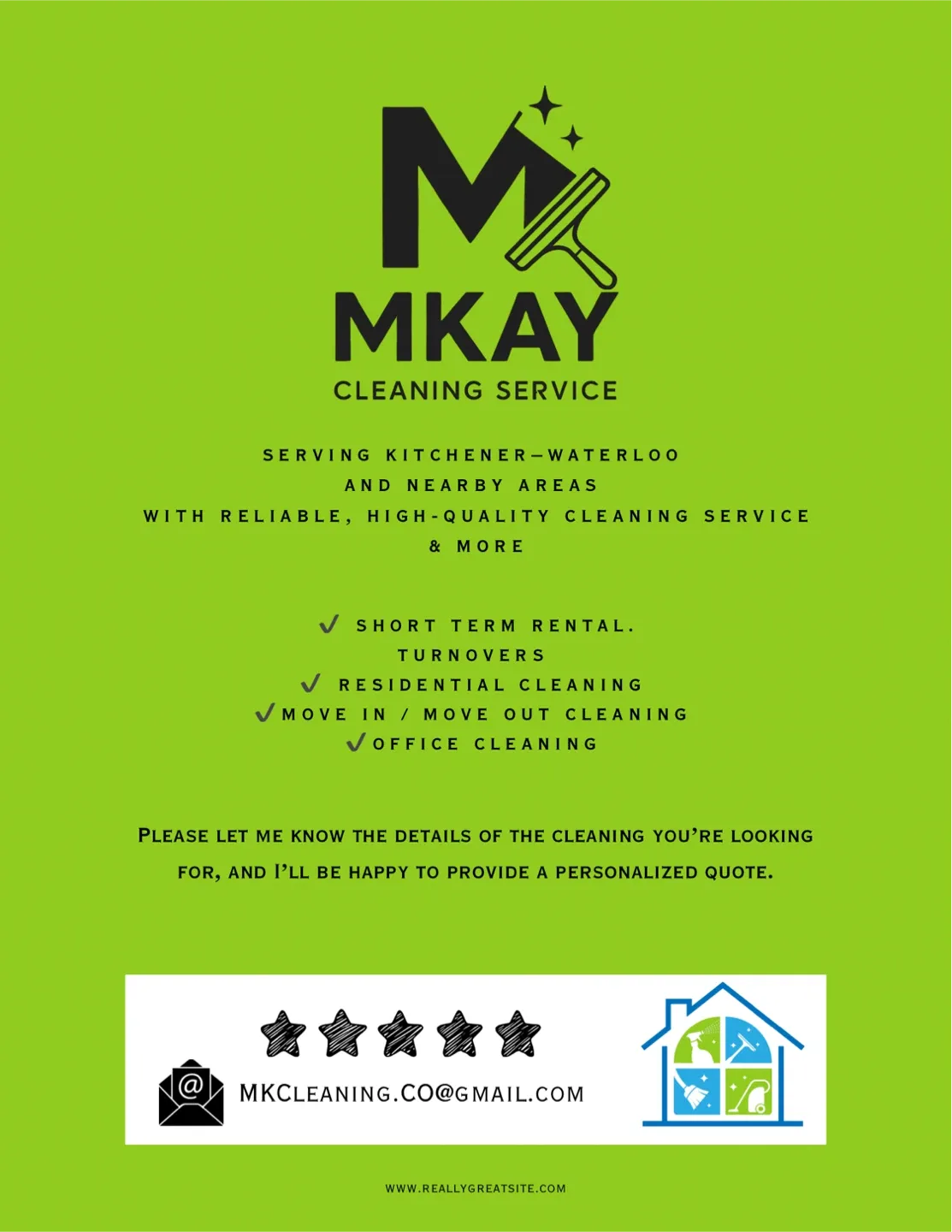 ⭐️Cleaning Services Kitchener - Waterloo & Surrounding Areas