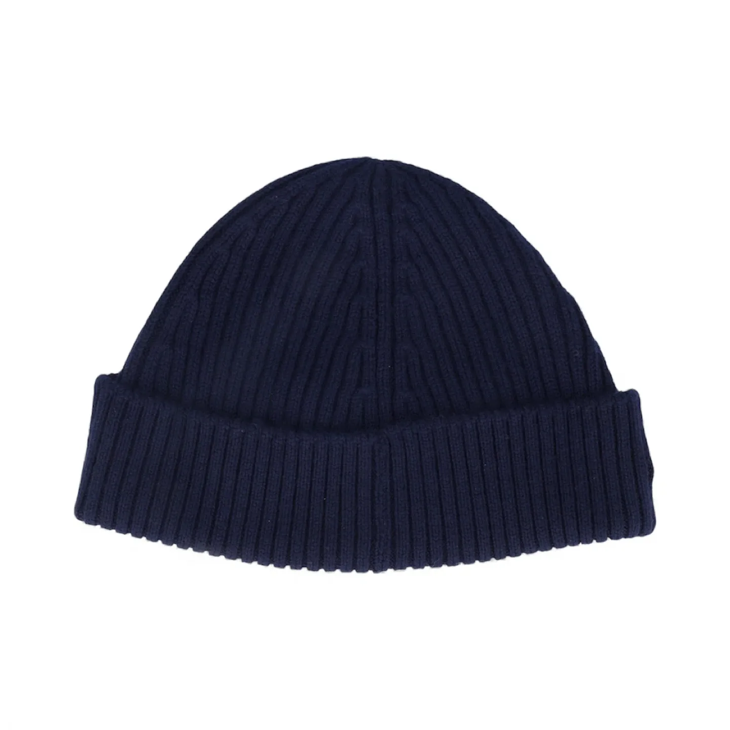 Lacoste Kids Navy Blue Rib Knit Wool Logo Beanie Hat Size 2/5Y image indicator(7)
