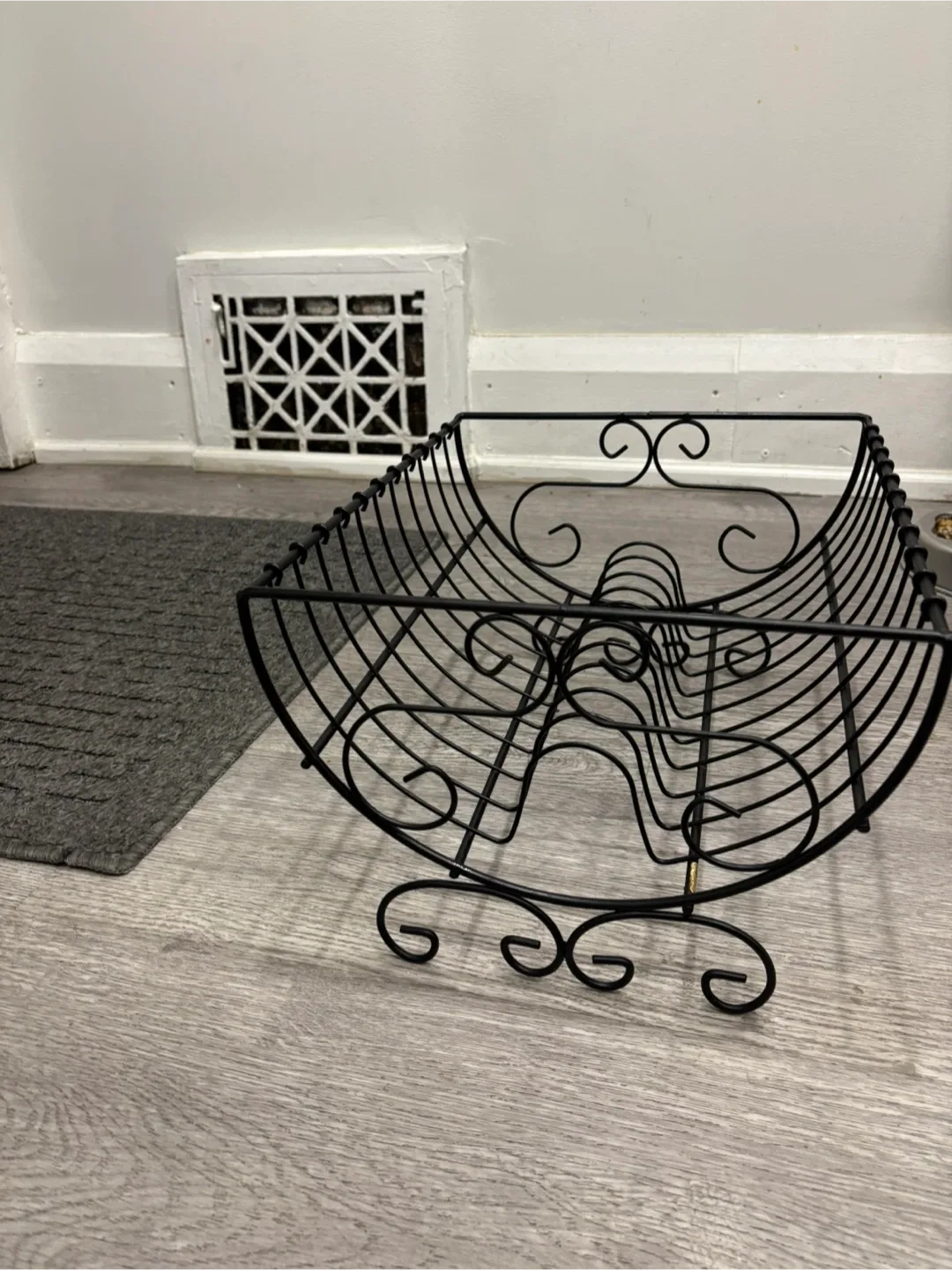 Black Metal Decorative Basket