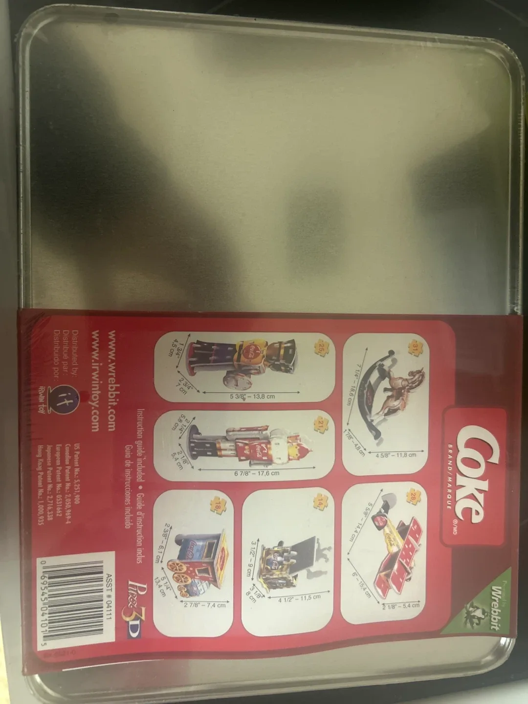 🥕NEW, SEALED Collectors Coca-Cola 3D Puzzles in Tin image indicator(2)
