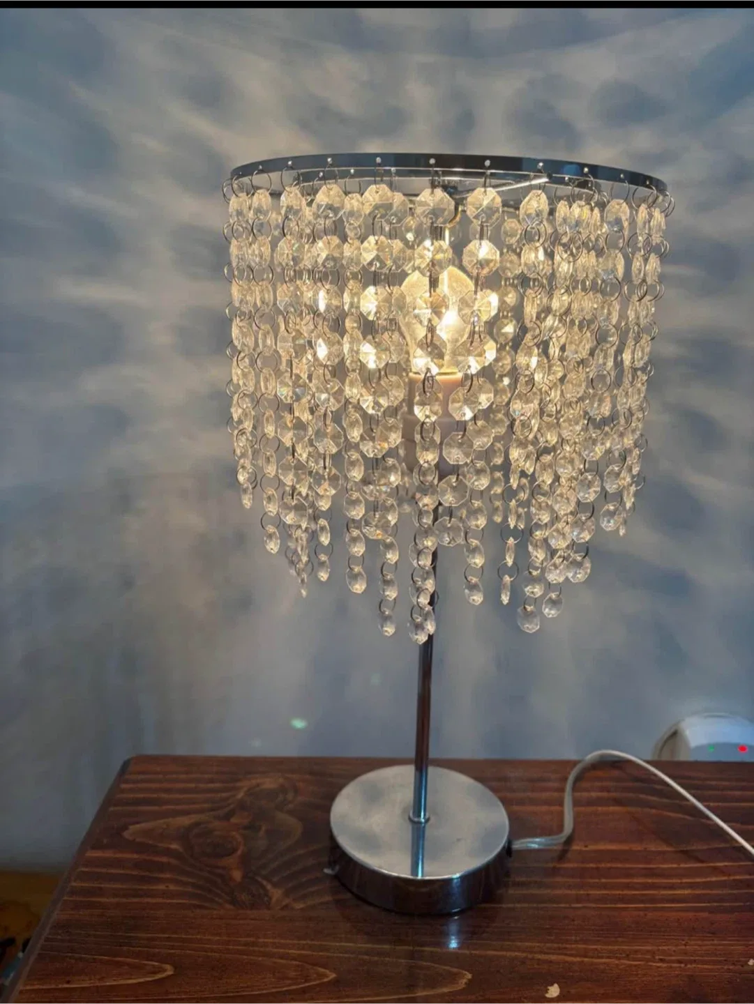 Crystal Beaded Table Lamp