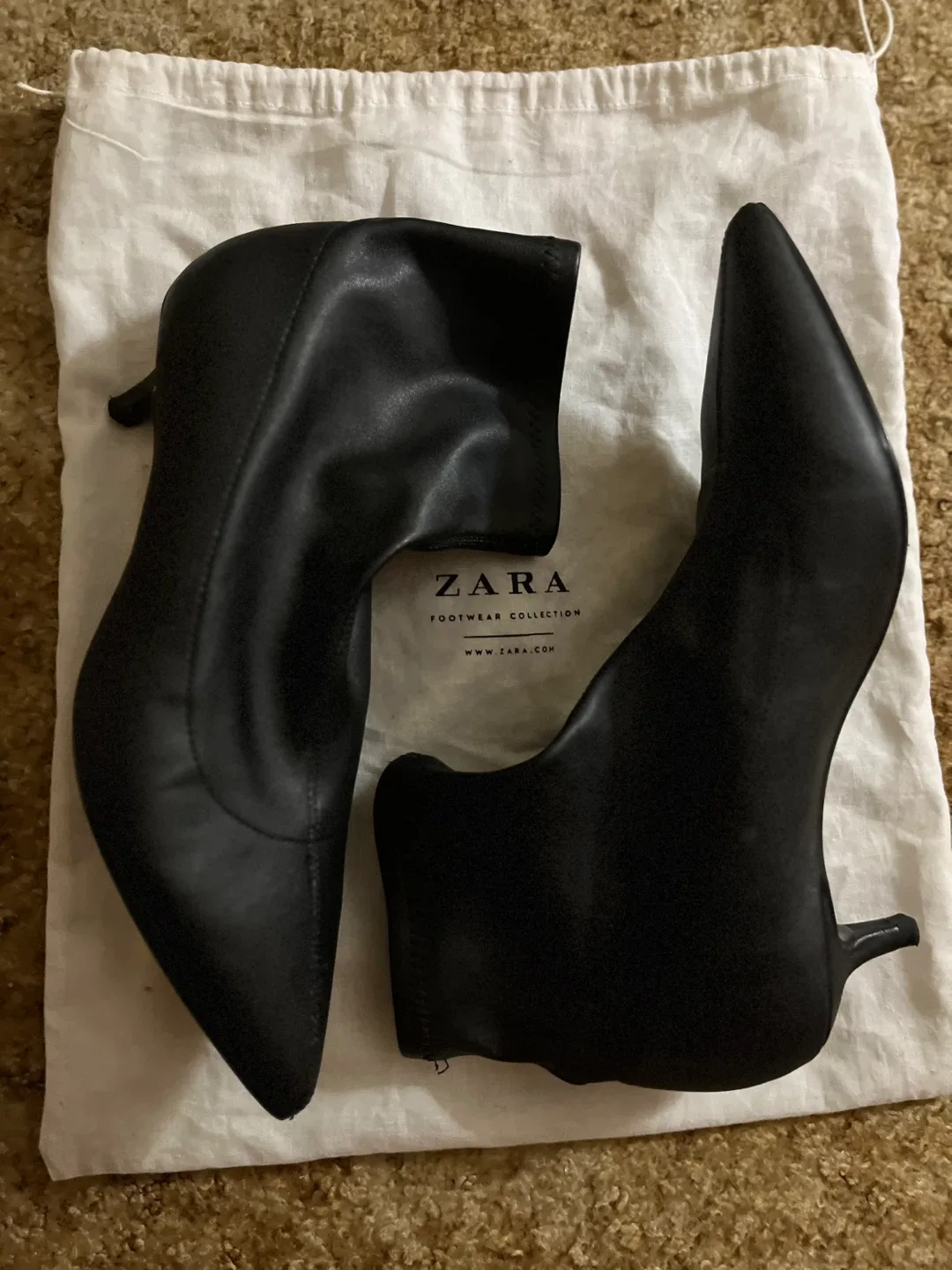 Zara Black Ankle Boots