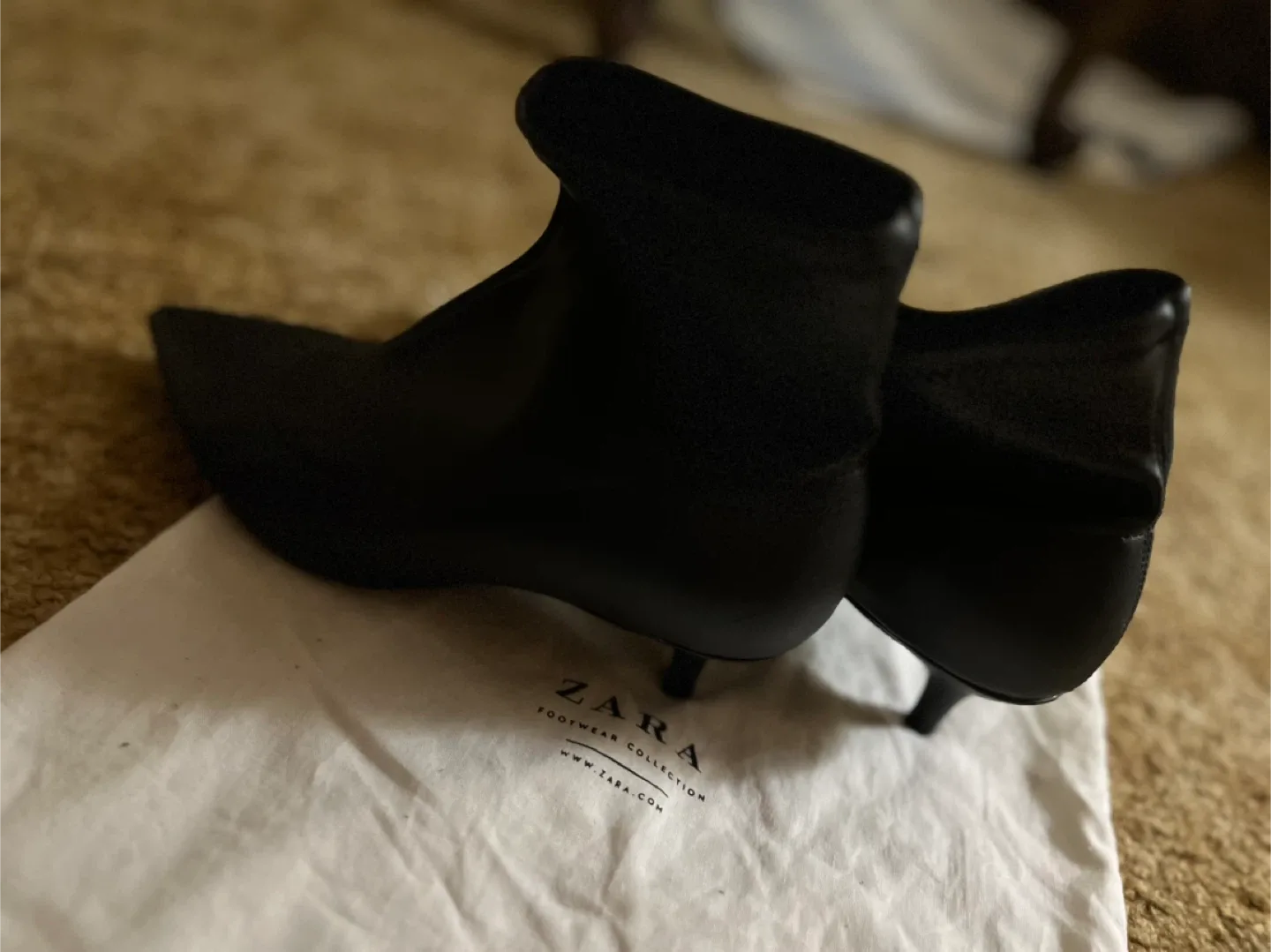 Zara Black Ankle Boots image indicator(4)