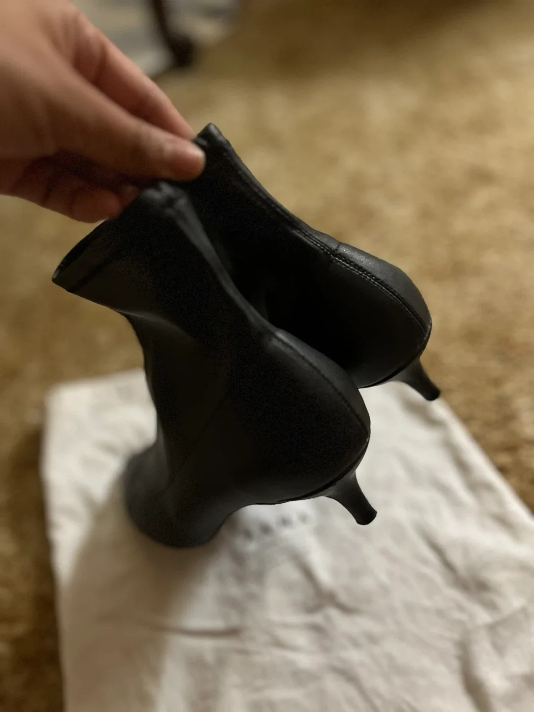 Zara Black Ankle Boots image indicator(3)