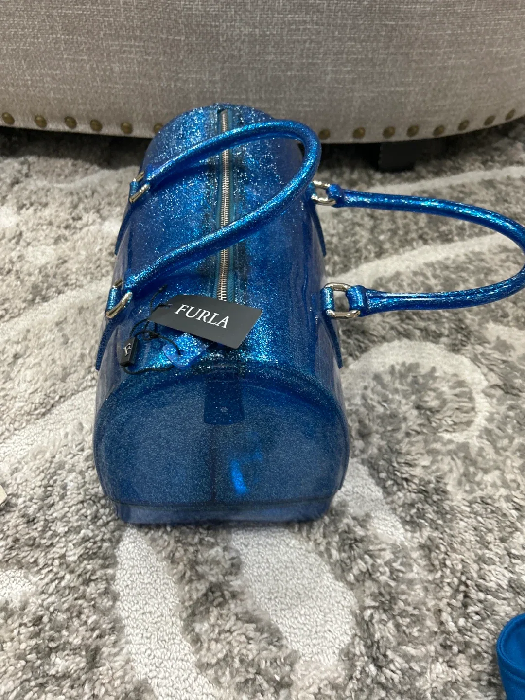 Furla Candy Bag - Blue Glitter