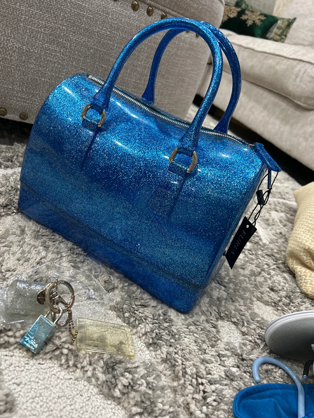 Furla Candy Bag - Blue Glitter - photo 3