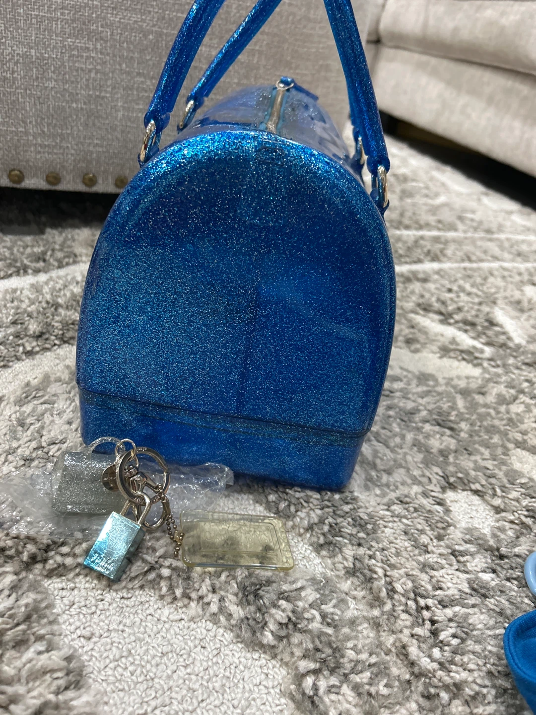 Furla Candy Bag - Blue Glitter - photo 4