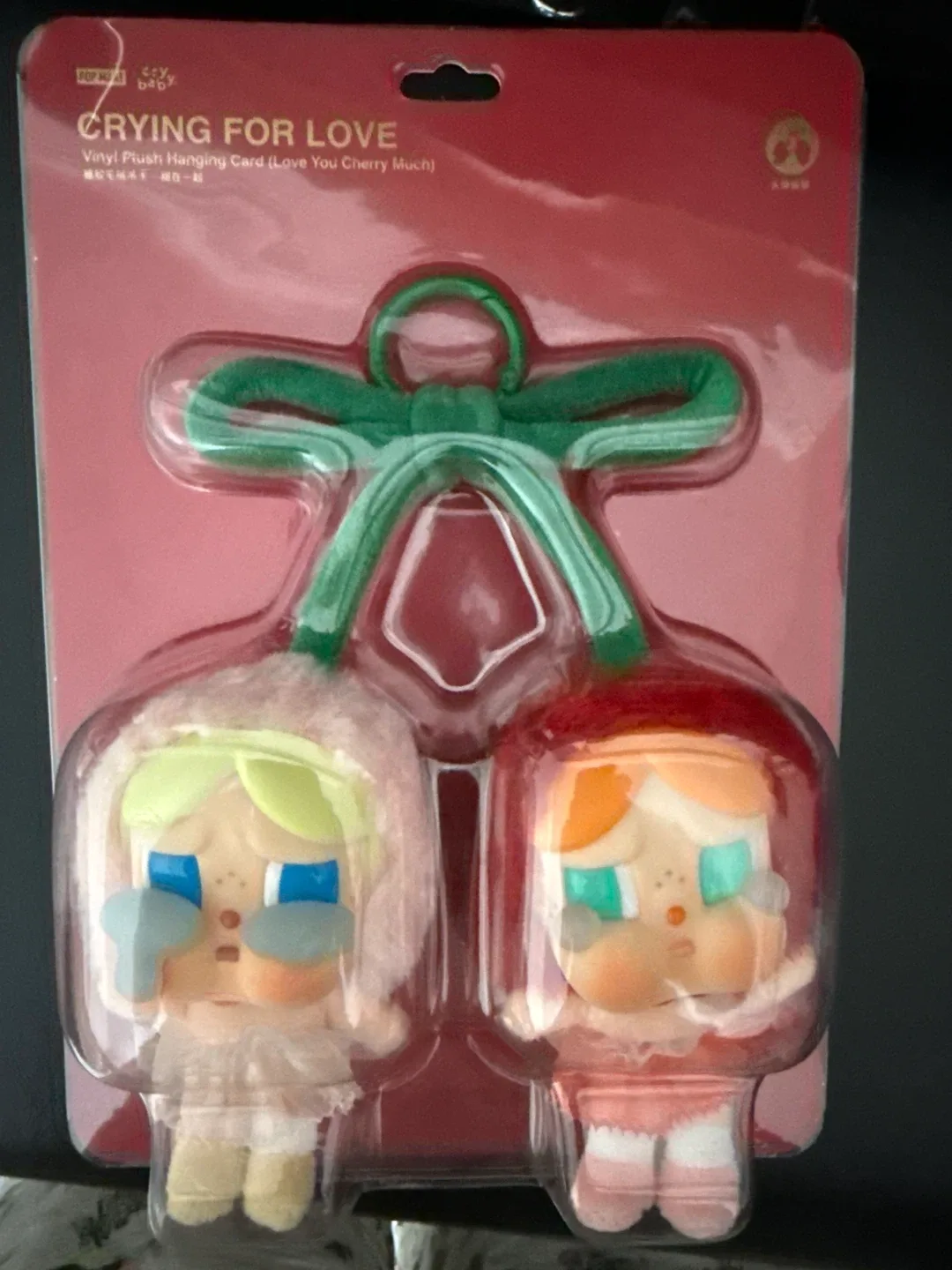 CRYING FOR LOVE Vinyl Plush Hanging Card