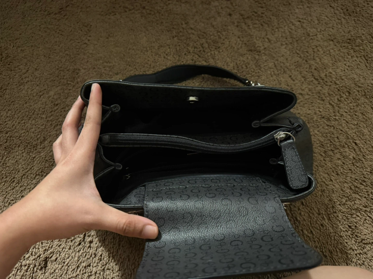 Guess Black Purse with Chain - photo 3