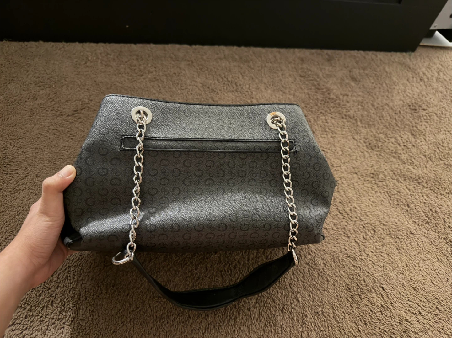 Guess Black Purse with Chain - photo 2