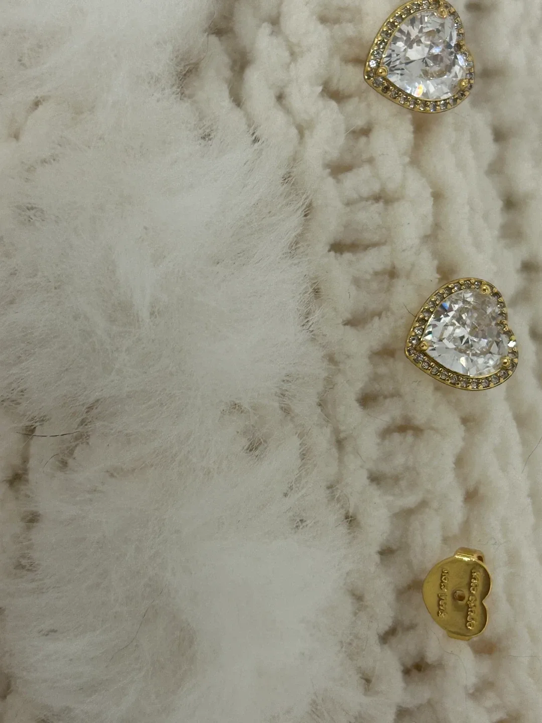 Kate Spade New York My Love Heart Stud gold Earrings image indicator(6)