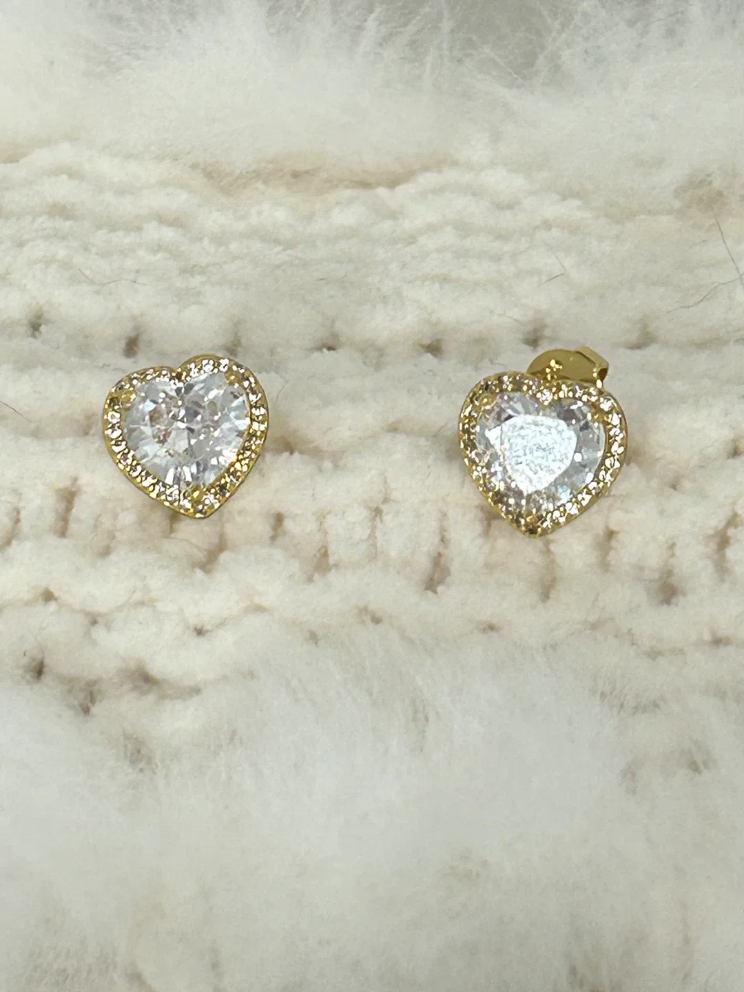 Kate Spade New York My Love Heart Stud gold Earrings image indicator(5)