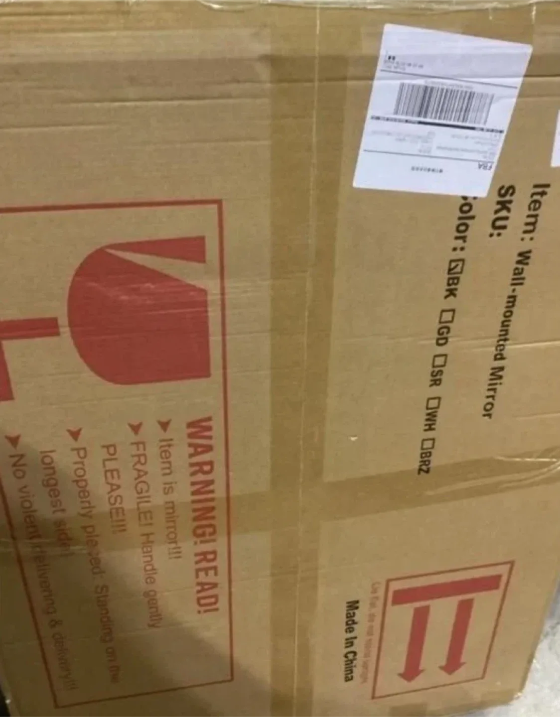 Black Wall Mirror (28x20in) image indicator(7)