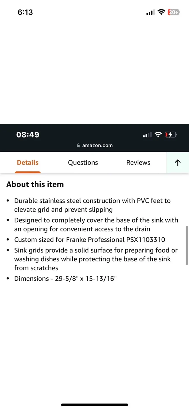 Franke FH30-36S FarmHouse Series Bottom Sink Grid for PSX1103010 image indicator(7)