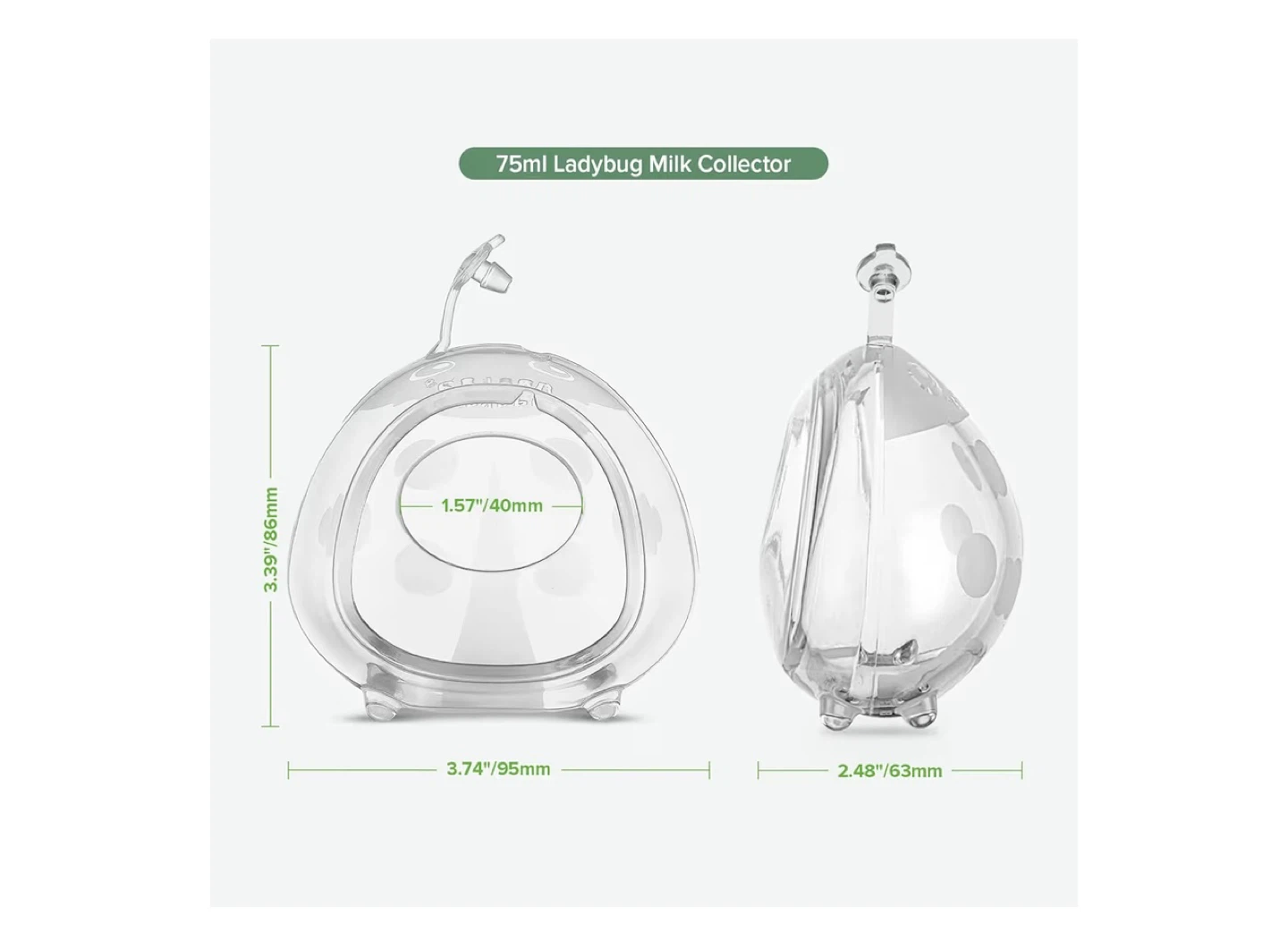 Haakaa Ladybug Silicone Breast Milk Collectors - photo 2