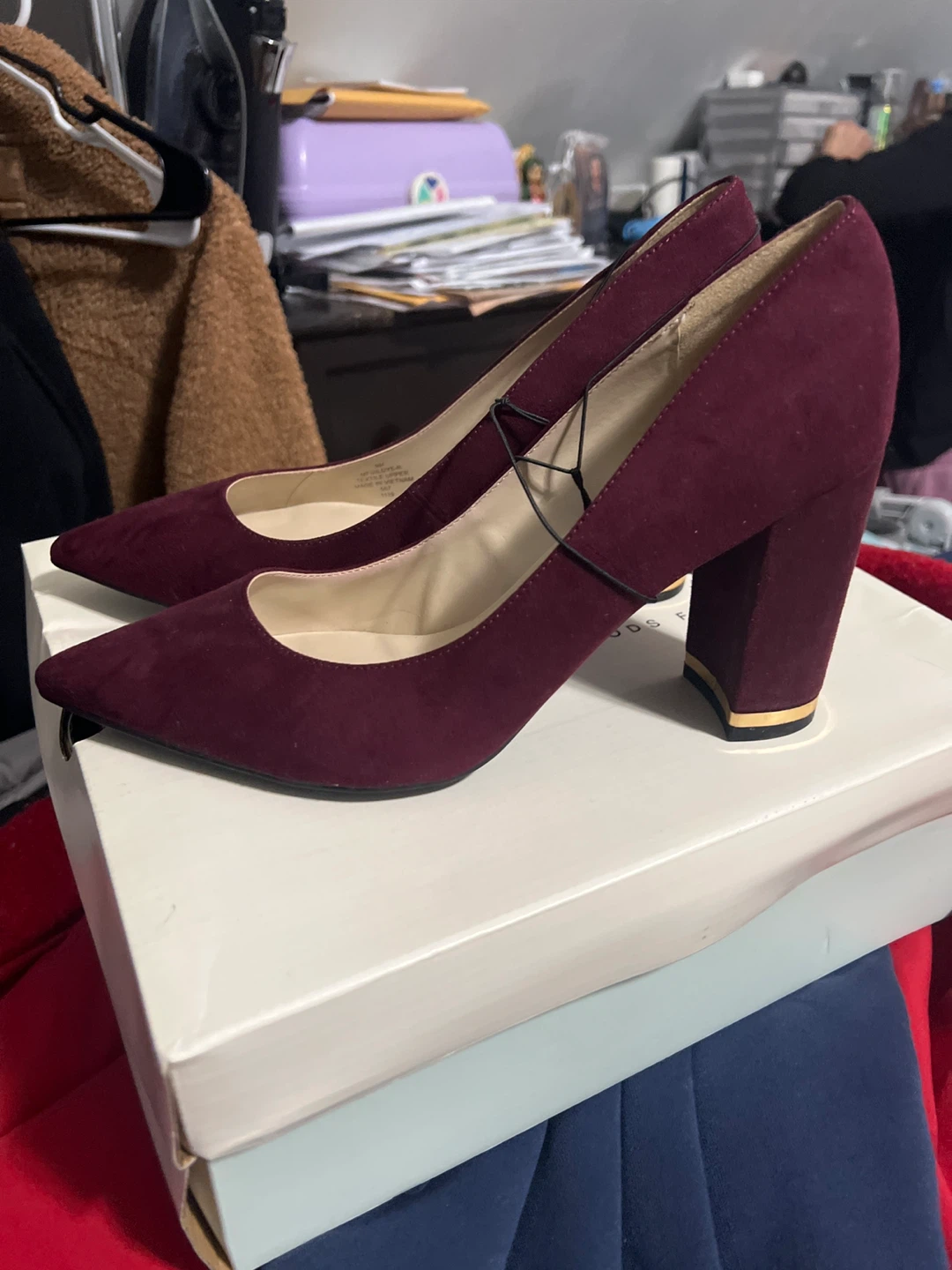 Marc Fisher Burgundy Heels