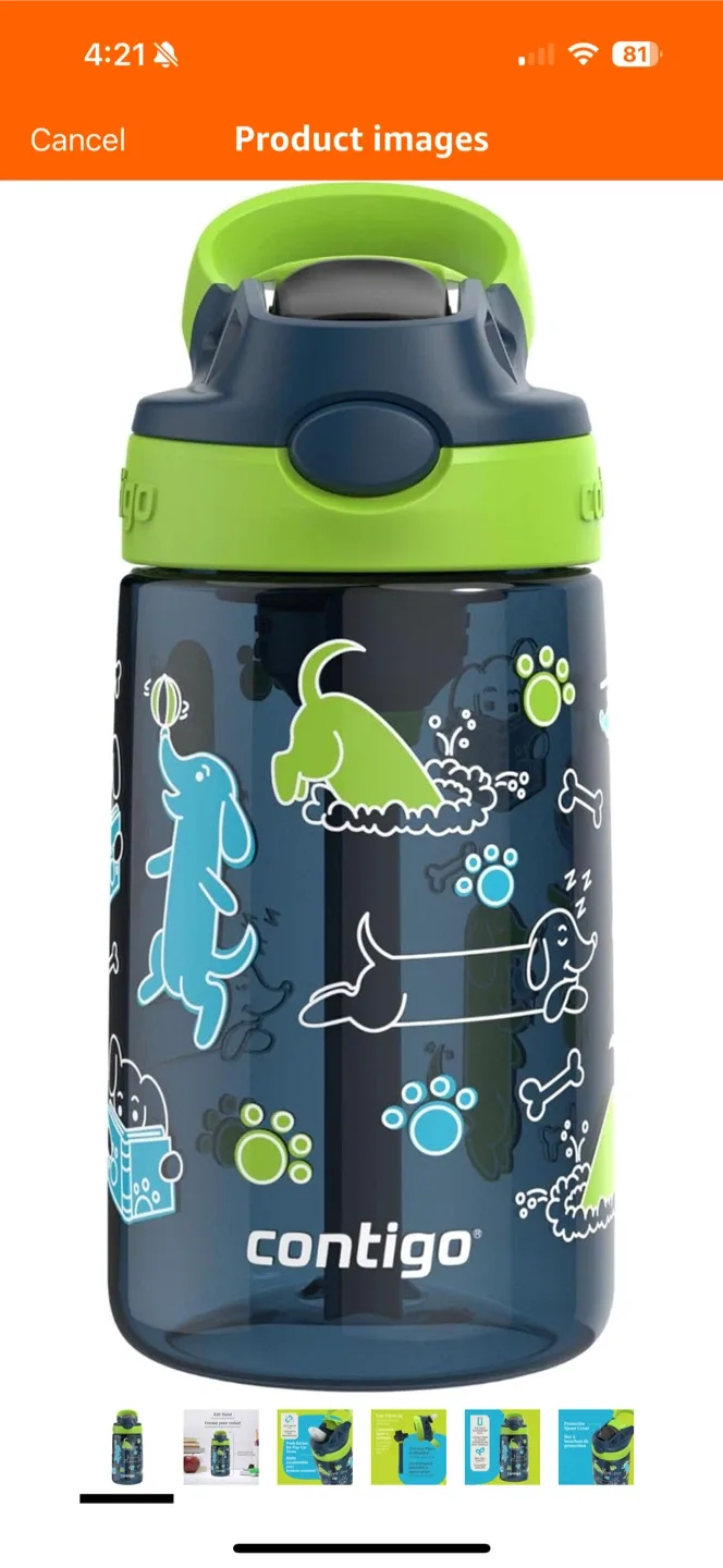 Contigo Kids Water Bottle - washed but never used image indicator(5)
