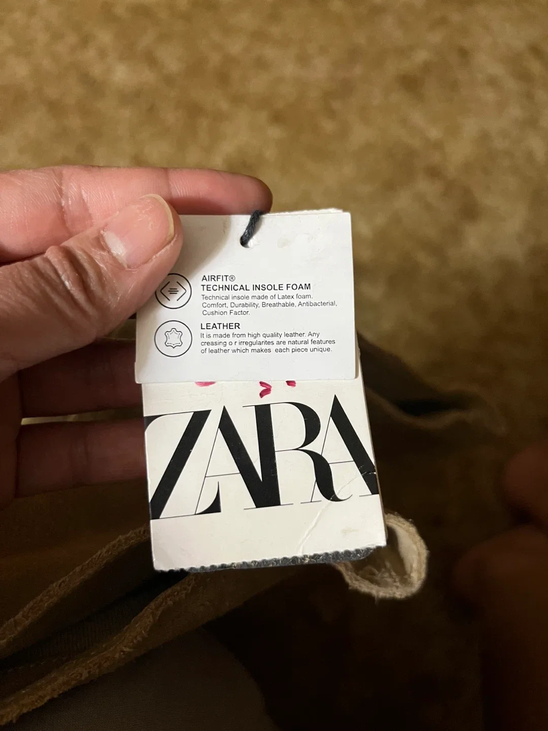 Zara Beige Leather Over-the-Knee Boots image indicator(4)