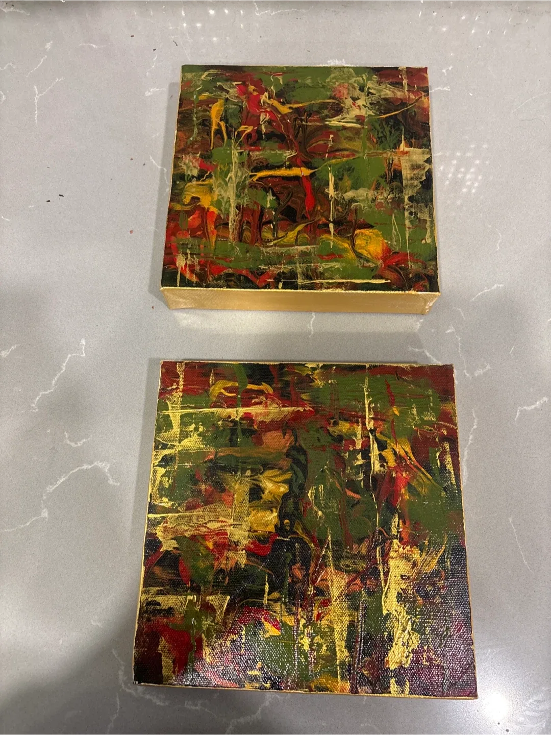 Abstract Canvas Art - Set of 2