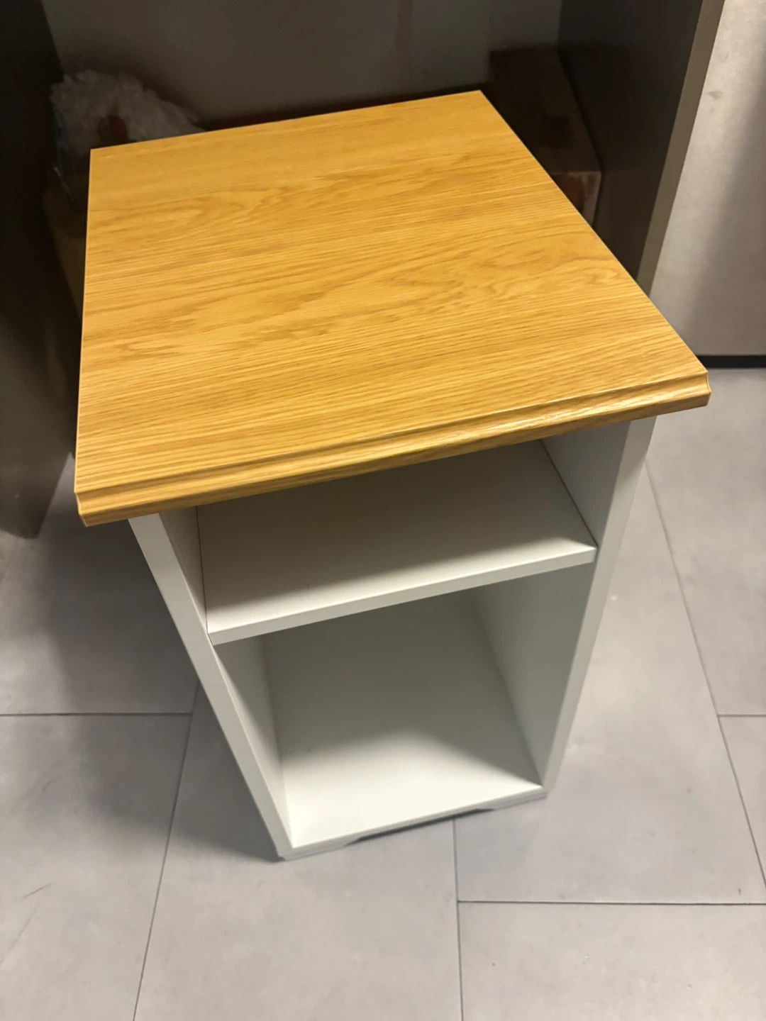 White & Wood Shelf Unit - photo 2