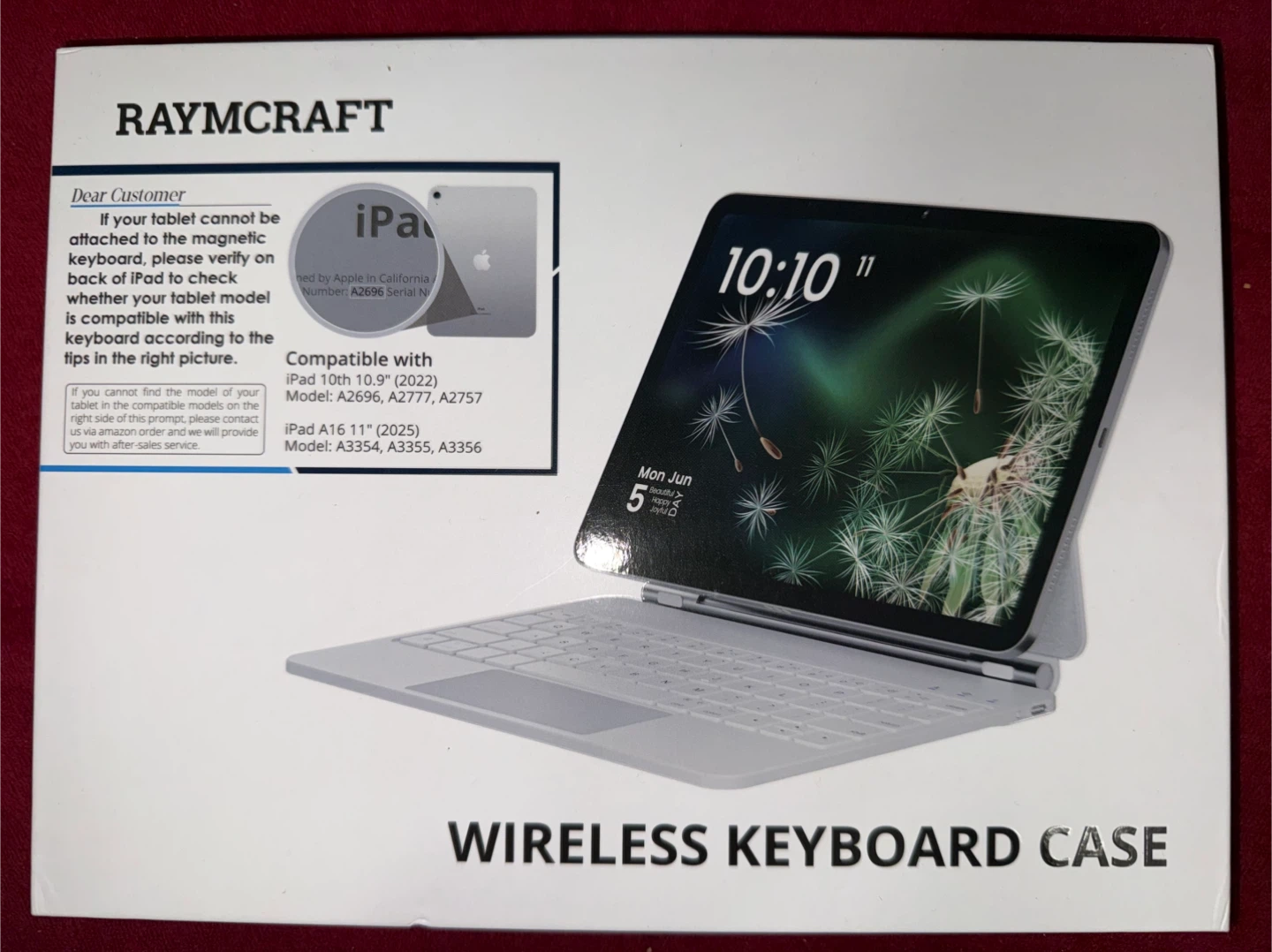 Raycraft Wireless Keyboard Case for iPad 10.9/11 inch