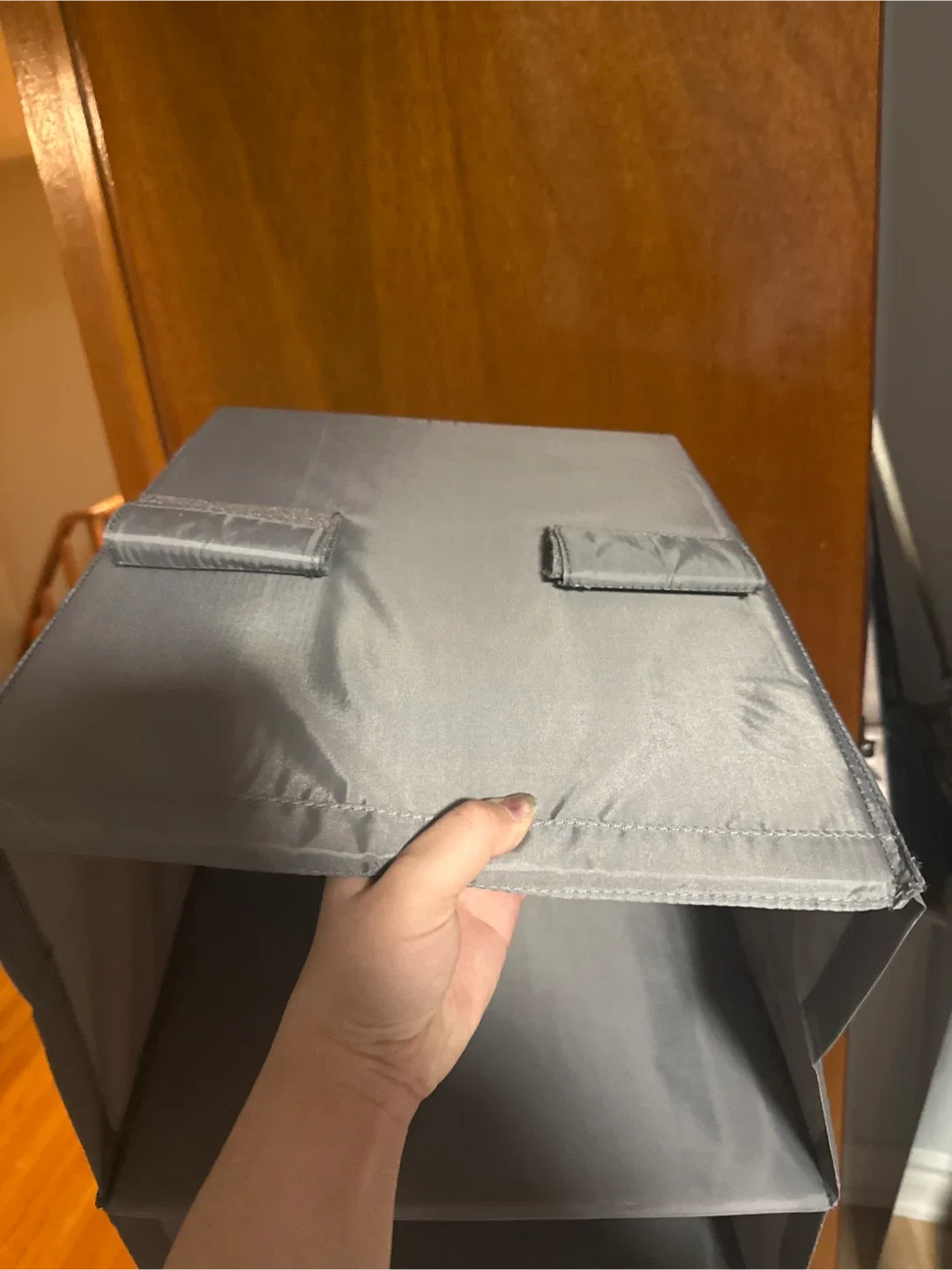 Collapsible Hanging Closet Organizer - Grey image indicator(2)