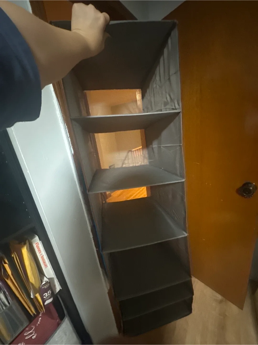 Collapsible Hanging Closet Organizer - Grey