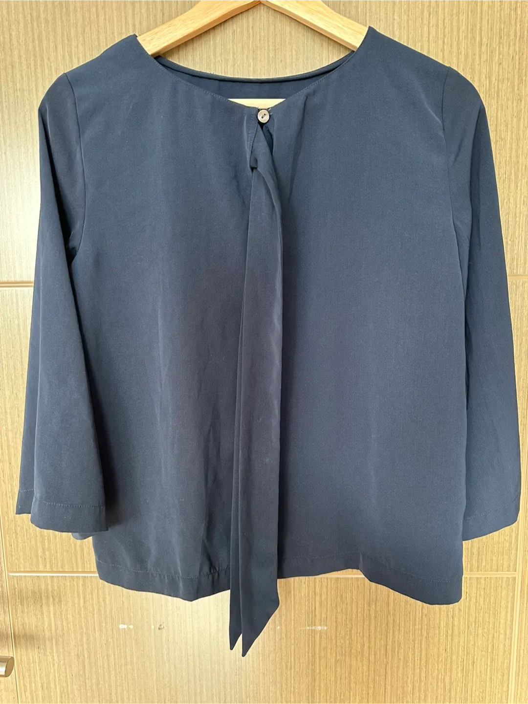 Ann Taylor Factory Navy Blouse - Size XS image indicator(2)