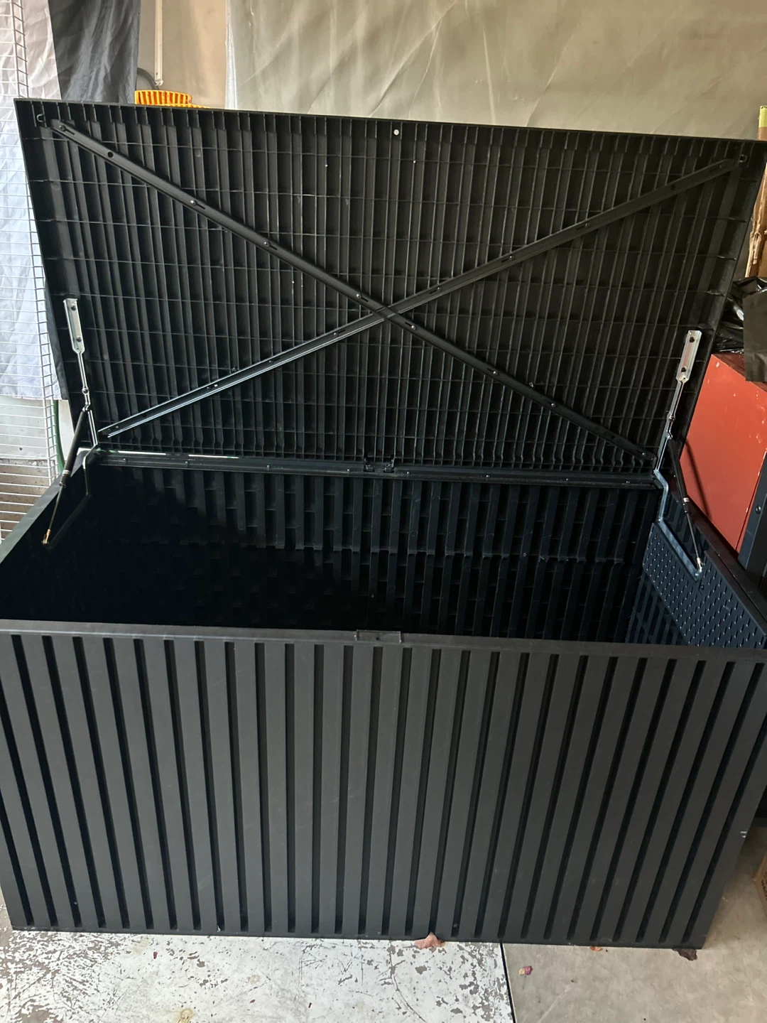 Black Outdoor Storage Box - 48" x 24.5" x 27" - photo 5