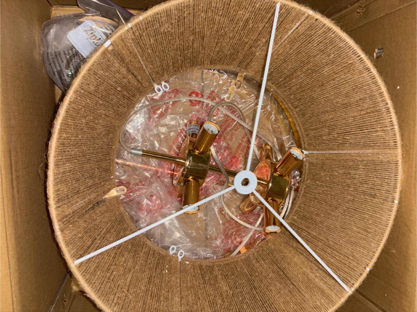 New Shrine Jute Wrapped Pendant Light - photo 2