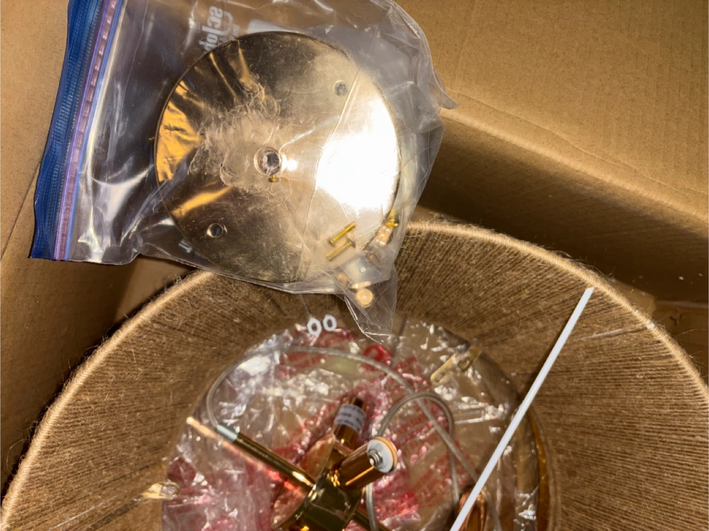 New Shrine Jute Wrapped Pendant Light - photo 3