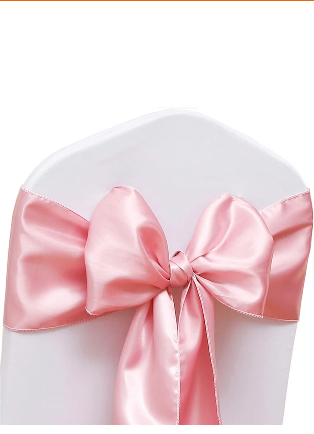 Pink Satin Chair Sashes - Event Decor 20pcs - photo 3