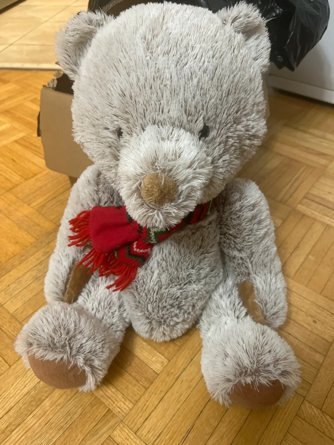 Plush Teddy Bear with Scarf