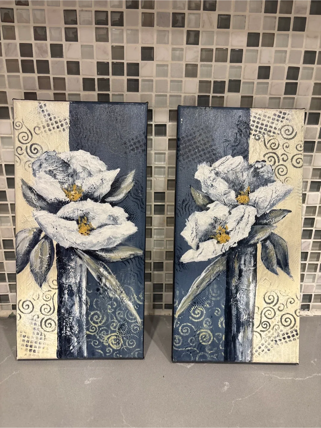 Floral Canvas Wall Art - Set of 2