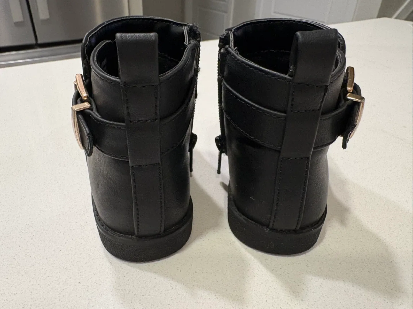 Black Ankle Boots - Size 7 Toddler image indicator(4)