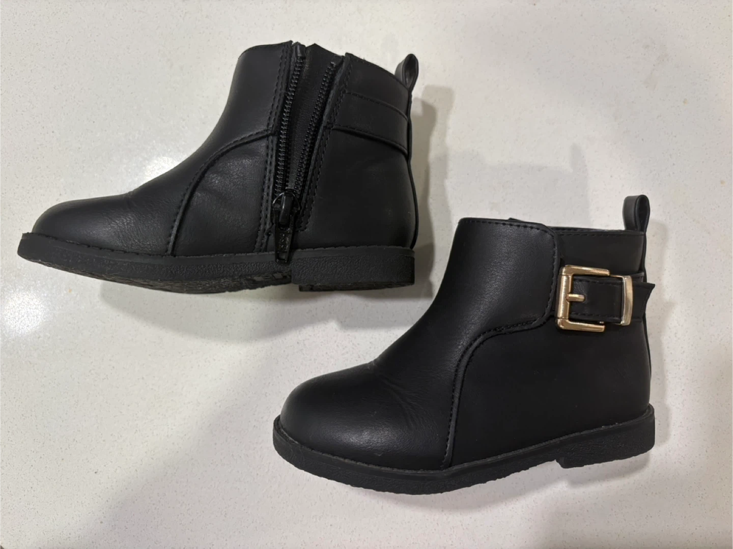 Black Ankle Boots - Size 7 Toddler - photo 2