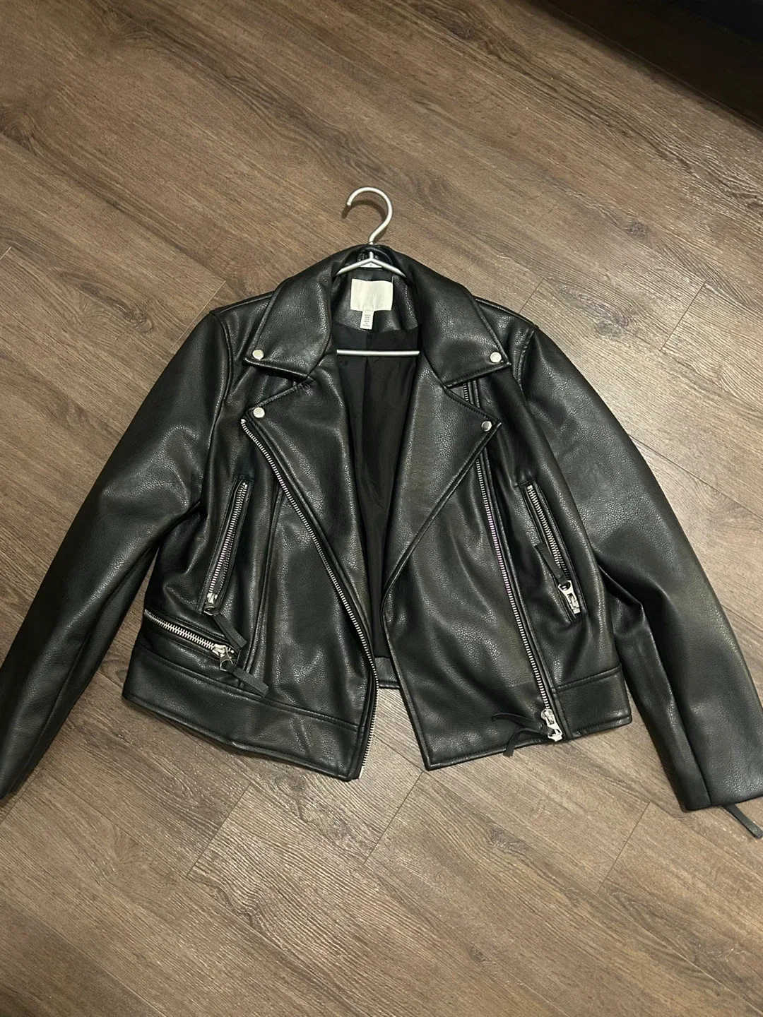 H&M Faux Leather Moto Jacket – Women’s Medium