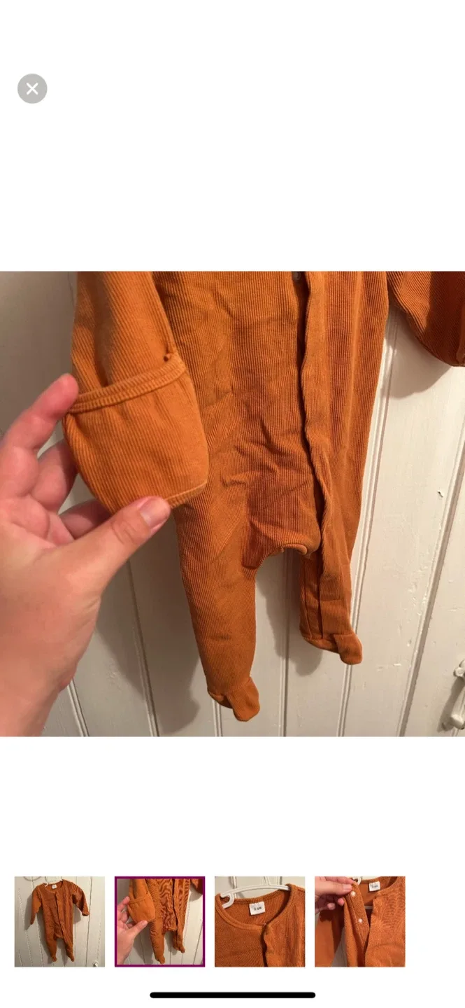 Orange Baby Onesie - Size 3-6M image indicator(2)