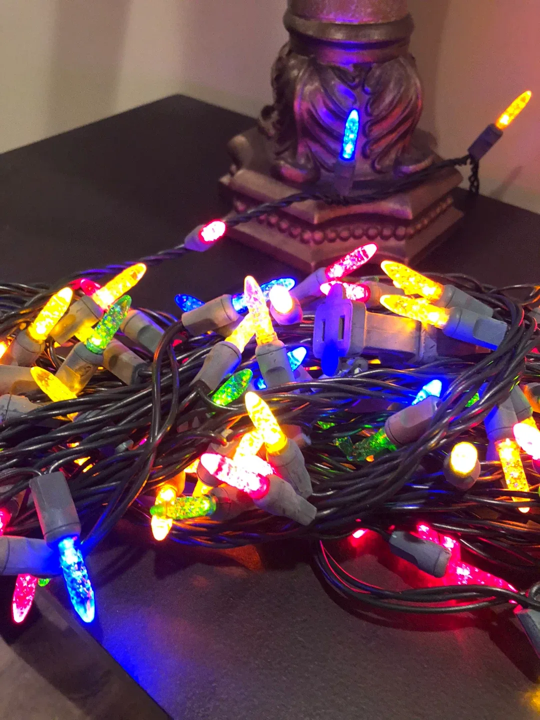 String of Multicoloured Christmas Lights