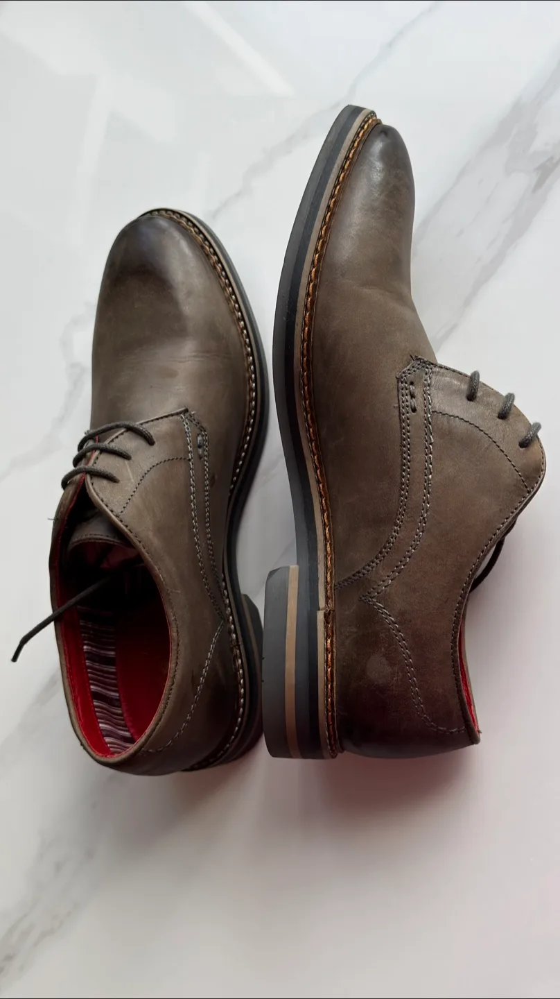 Base London Leather Dress Shoes, Size 43