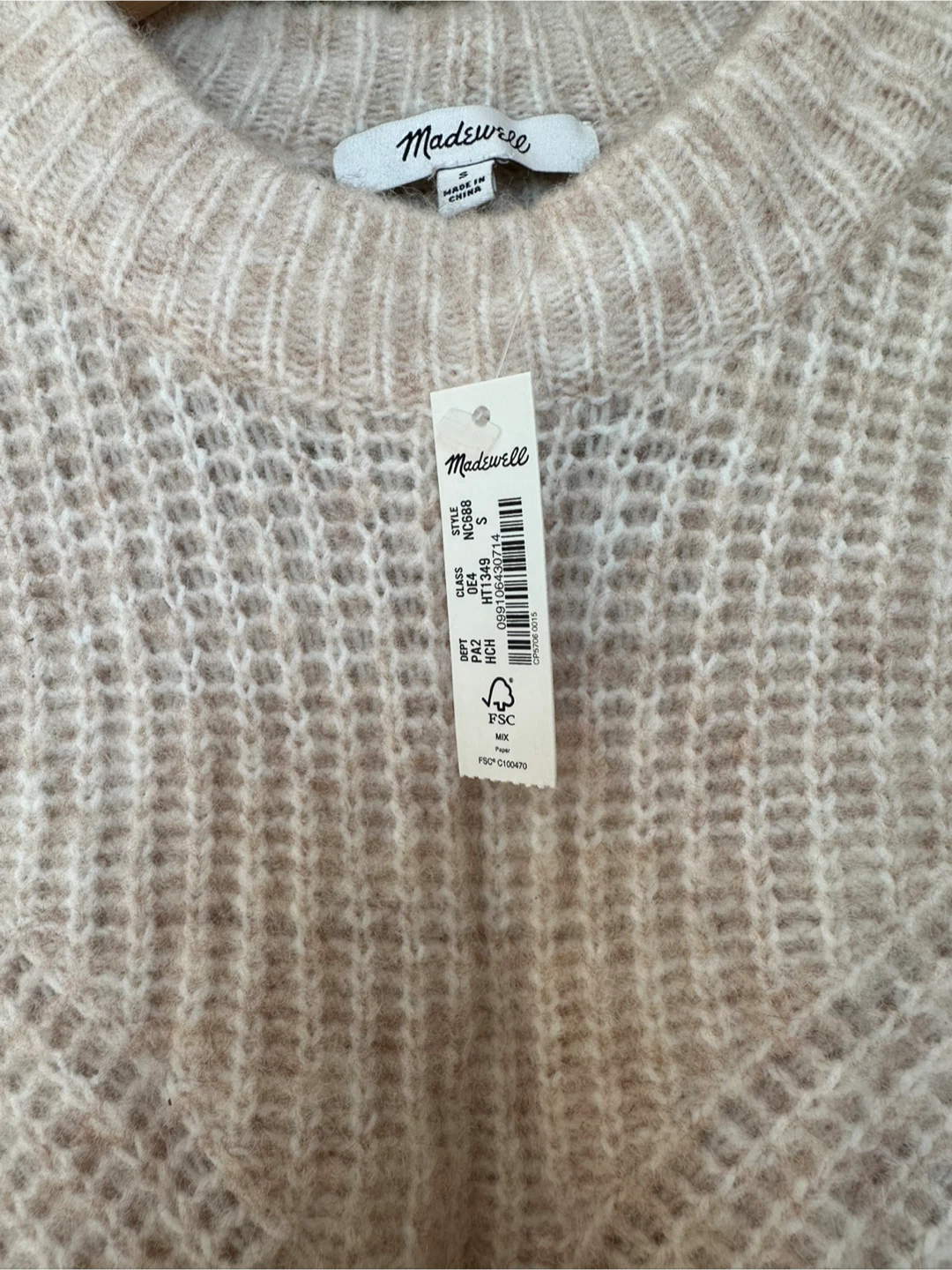 NWT Madewell Sweater Size S - photo 2