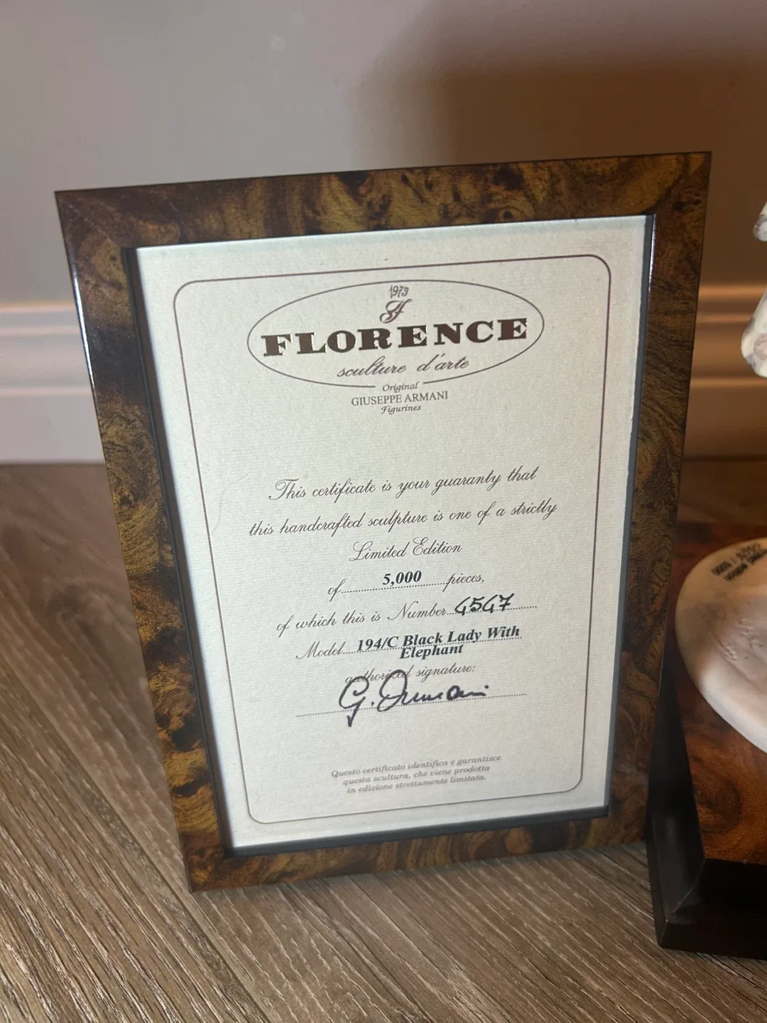 Florence Giuseppe Armani Figurine - Limited Edition image indicator(4)